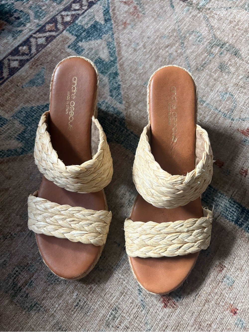 Andre Assous Aria Braided Sandals - 38